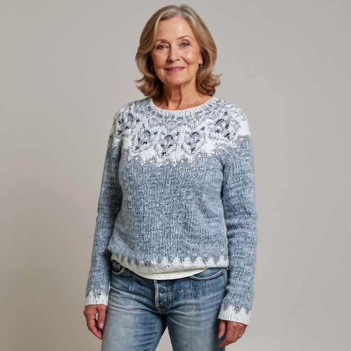 Elyra | Strickpullover mit nordischem Muster