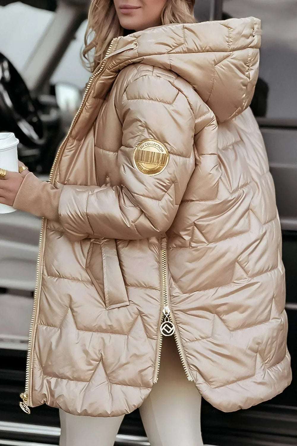 Nolwen | Eleganter Wintermantel Mit Kapuze - BXRLIN