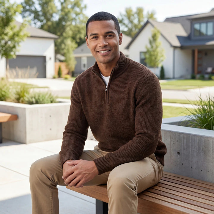 Arvid | Moderner Herren-Rippstrickpullover