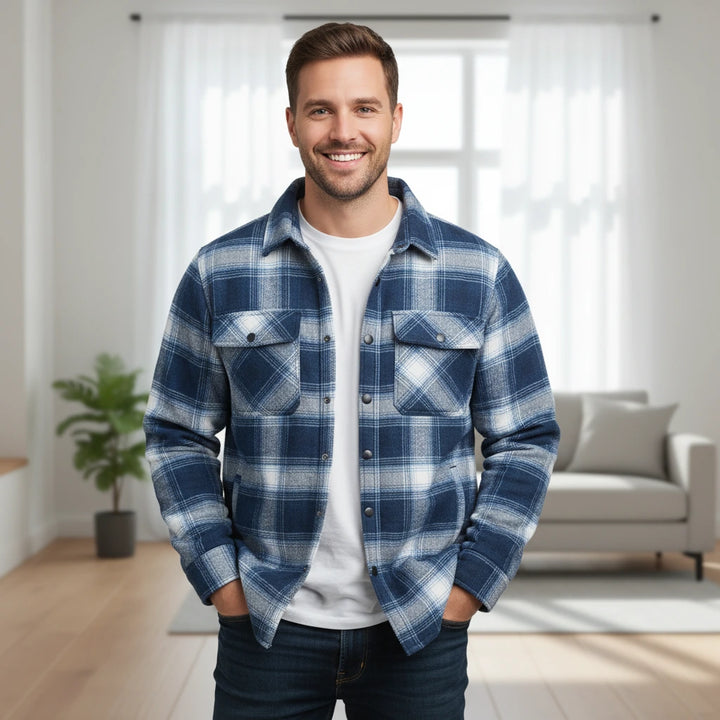 Thore | Herren-Stepphemd für Warmen Freizeitstil