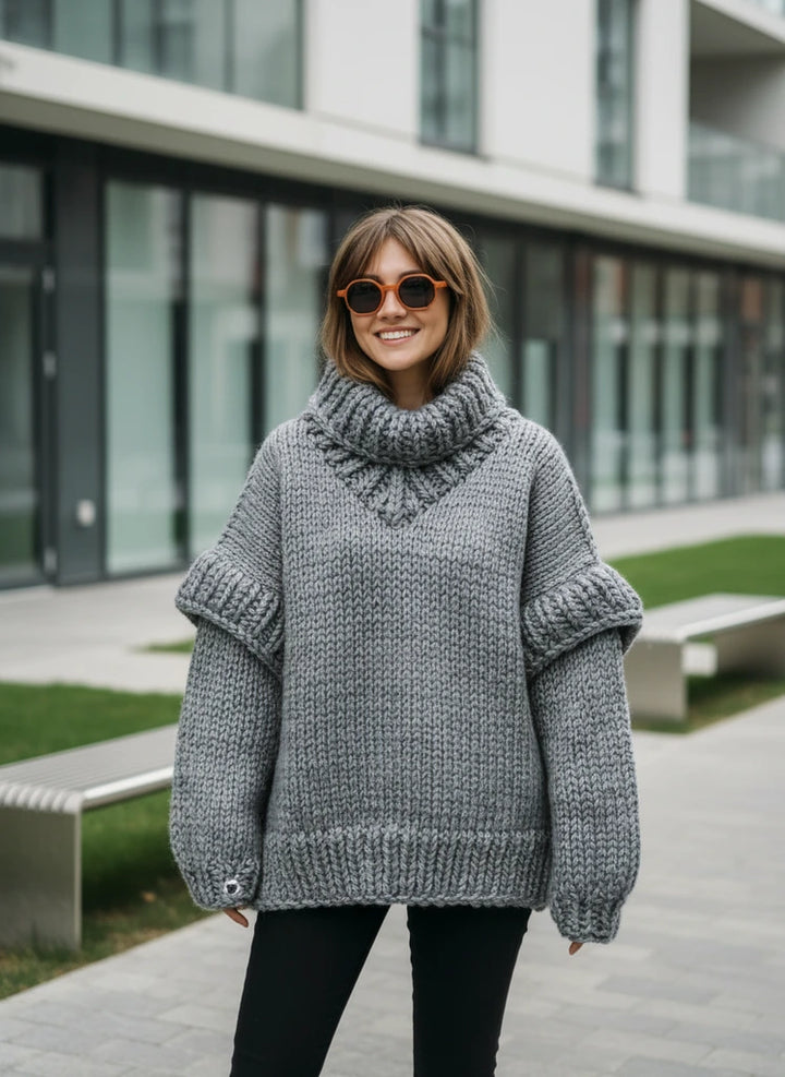 Livianne | Oversize Damen-Strickpullover