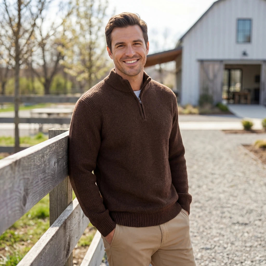 Arvid | Moderner Herren-Rippstrickpullover