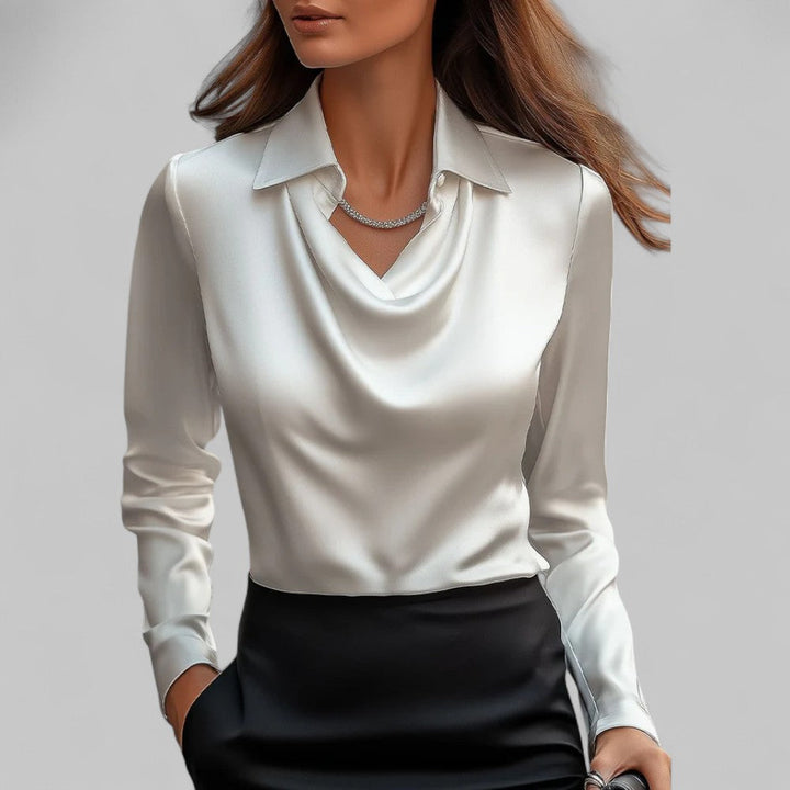 Elira | Elegante Bluse mit fließendem Ausschnitt