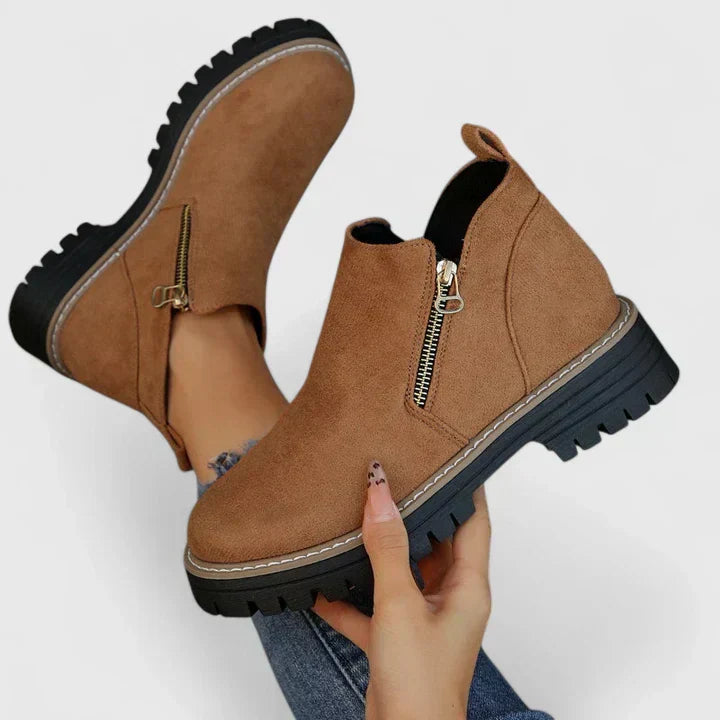 Valena | Bequeme Freizeit Boots mit Reißverschluss