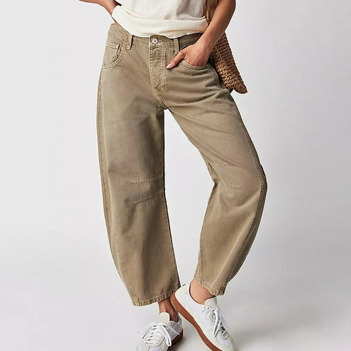 Solenne | Weitgeschnittene Damen-Casualhose
